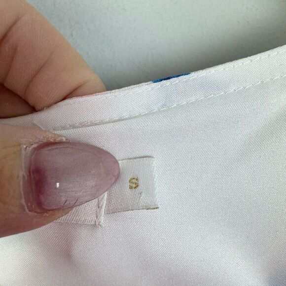 MARIE OLIVER | Andi Colorful Watercolor Print V-Neck Dress Women’s Size Small - Picture 7 of 10